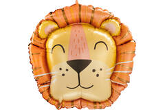 Foil Balloon - Shape - Lion - Get Wild